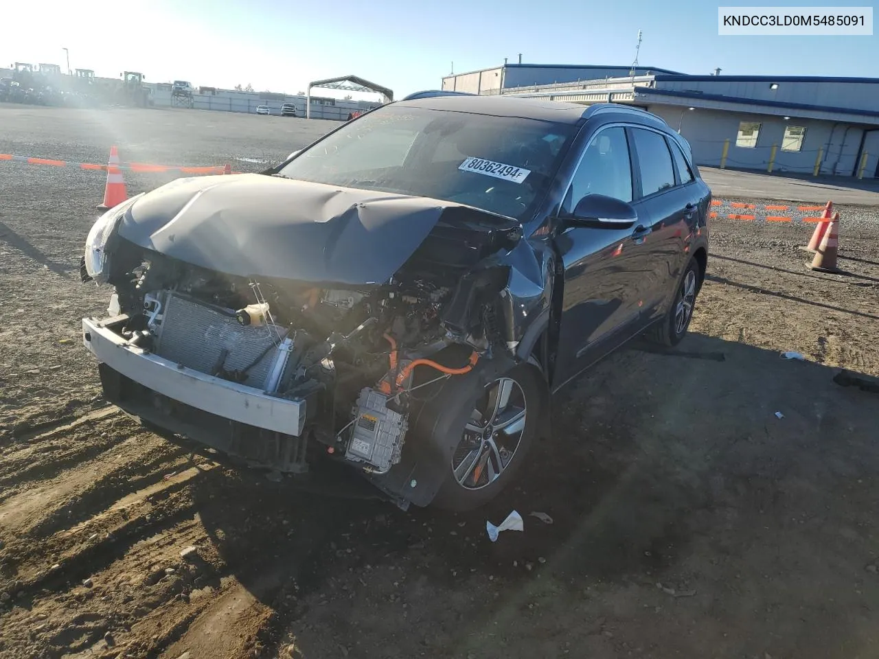 2021 Kia Niro Ex Premium VIN: KNDCC3LD0M5485091 Lot: 80362494