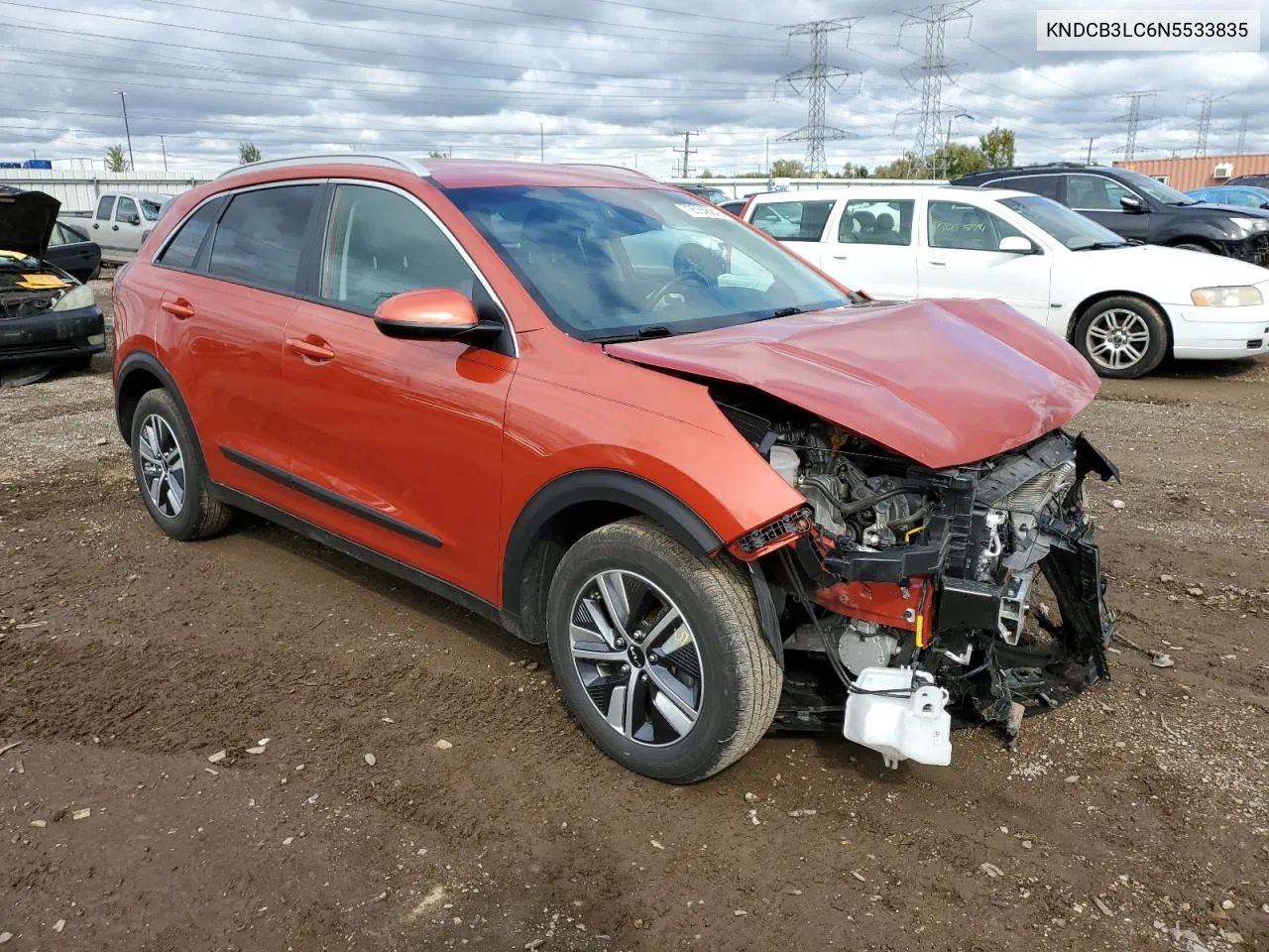 2022 Kia Niro Lx VIN: KNDCB3LC6N5533835 Lot: 72524684