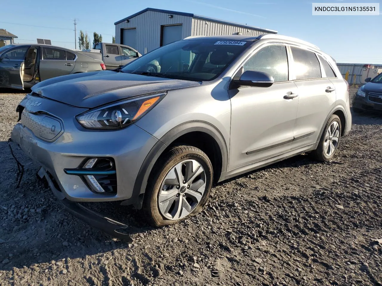 2022 Kia Niro S VIN: KNDCC3LG1N5135531 Lot: 72926394