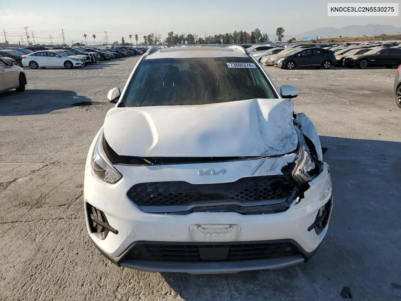 2022 Kia Niro Ex Premium VIN: KNDCE3LC2N5530275 Lot: 73800374