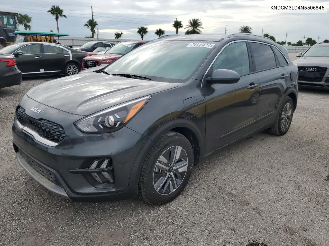 2022 Kia Niro Lxs VIN: KNDCM3LD4N5506846 Lot: 74615614