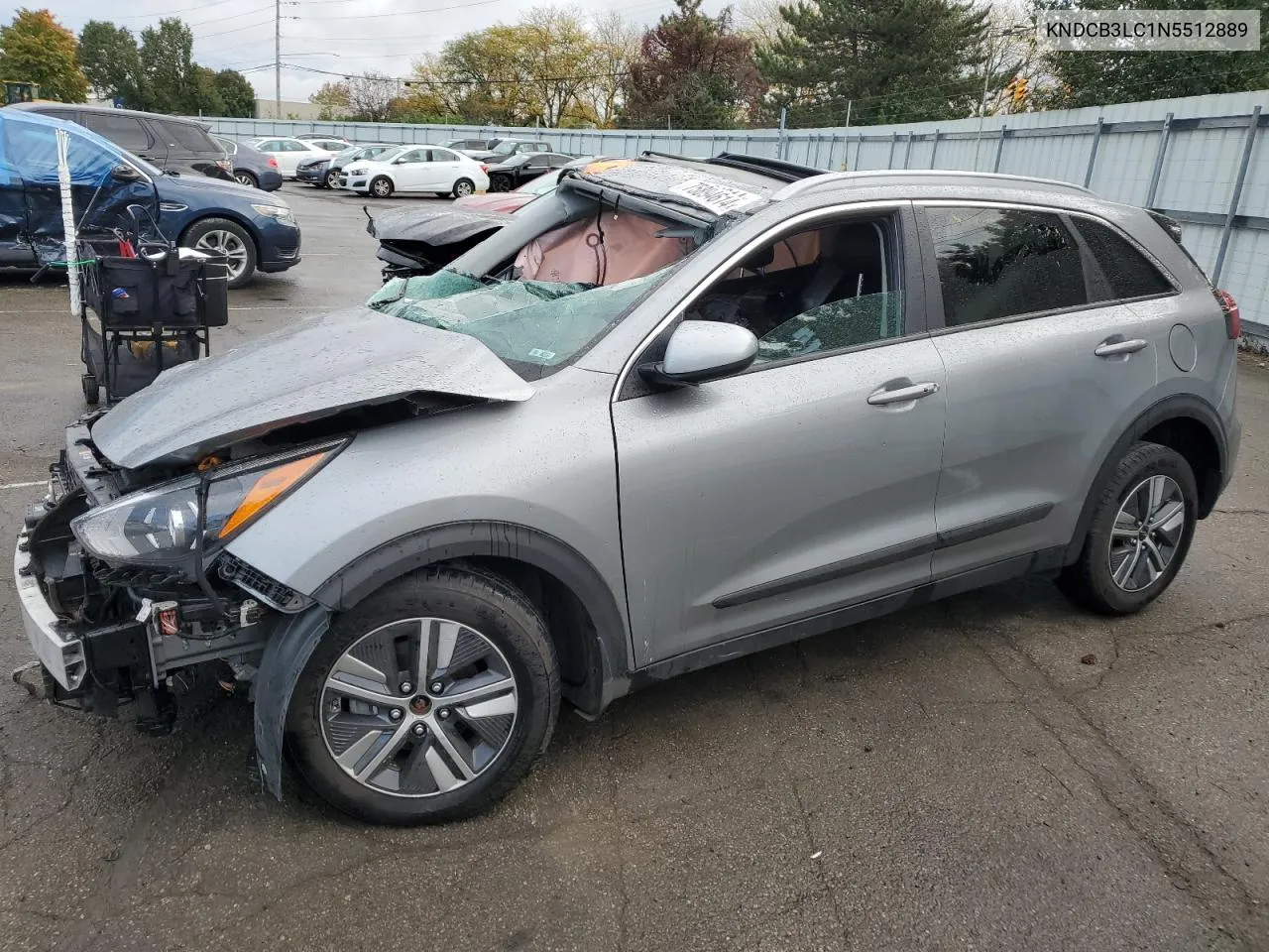 2022 Kia Niro Lx VIN: KNDCB3LC1N5512889 Lot: 75894614