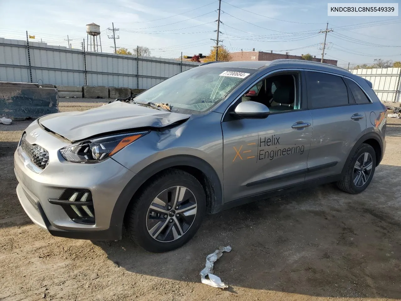 2022 Kia Niro Lx VIN: KNDCB3LC8N5549339 Lot: 77200684