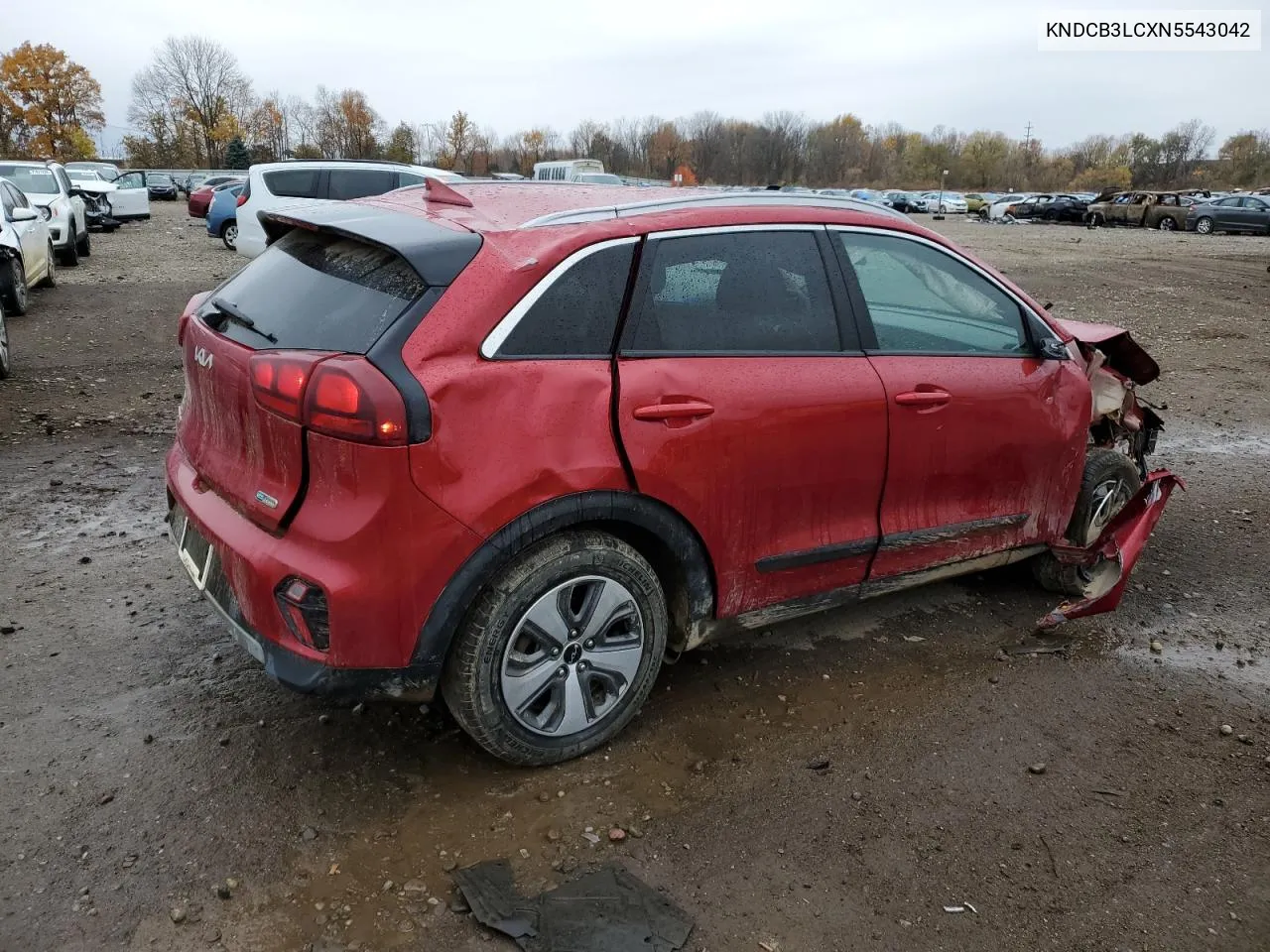 2022 Kia Niro Lx VIN: KNDCB3LCXN5543042 Lot: 77614954