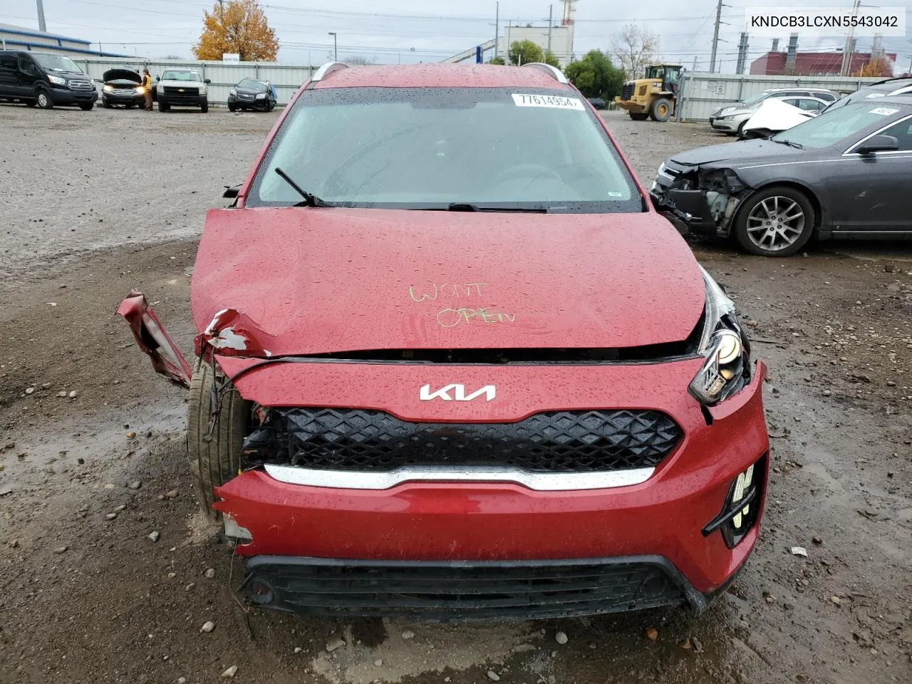 2022 Kia Niro Lx VIN: KNDCB3LCXN5543042 Lot: 77614954