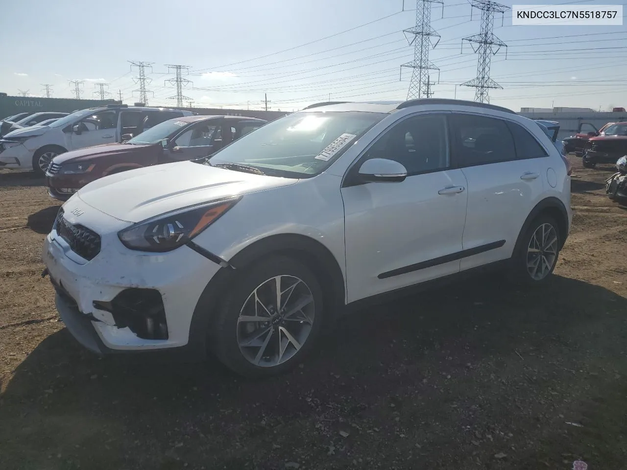 2022 Kia Niro Touring Special Edition VIN: KNDCC3LC7N5518757 Lot: 77995554