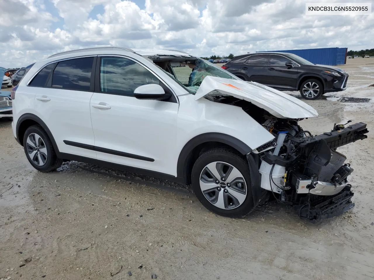 2022 Kia Niro Lx VIN: KNDCB3LC6N5520955 Lot: 77996374