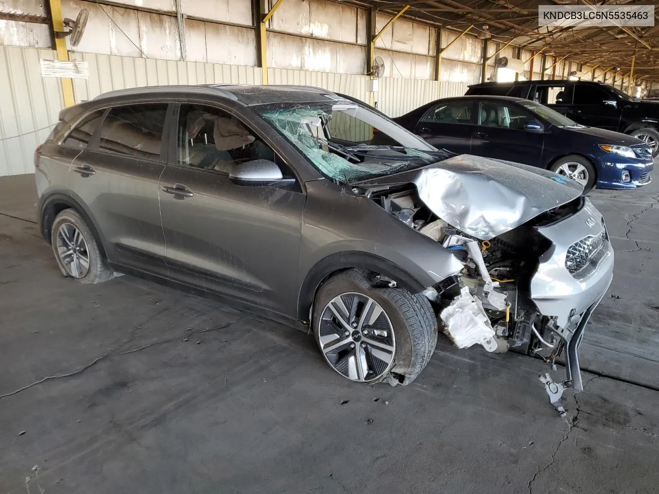 2022 Kia Niro Lx VIN: KNDCB3LC5N5535463 Lot: 80241554