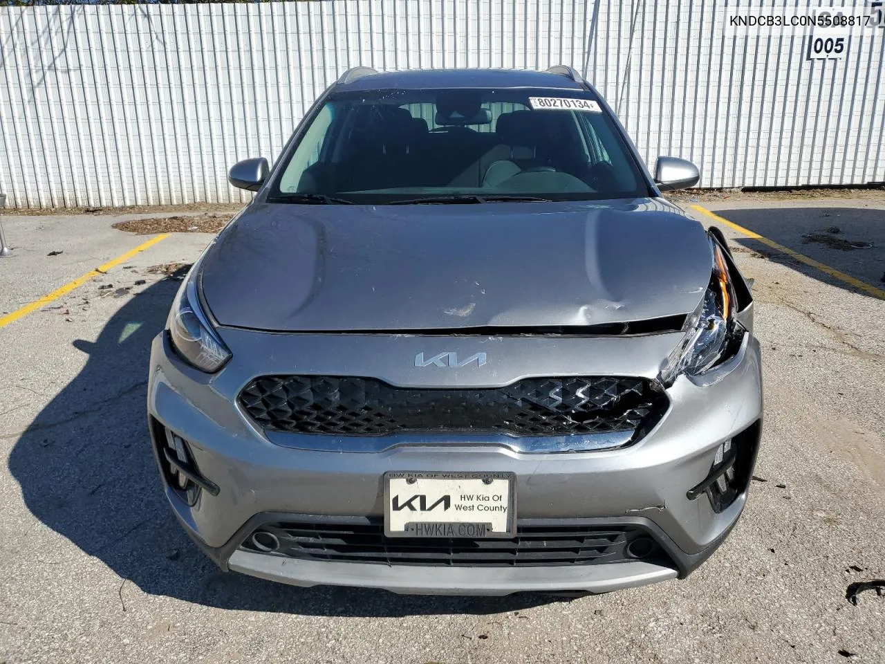 2022 Kia Niro Lx VIN: KNDCB3LC0N5508817 Lot: 80270134