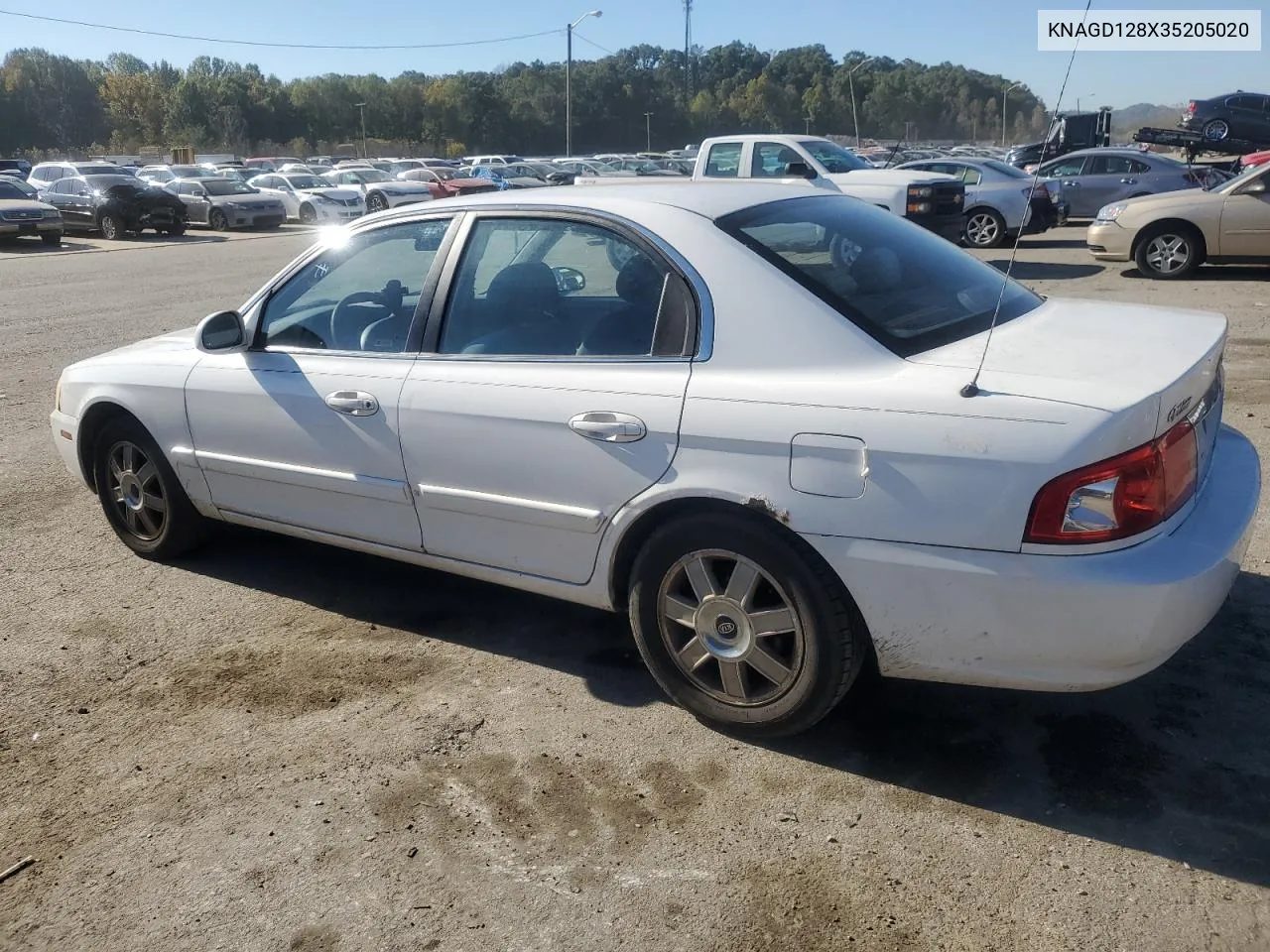 2003 Kia Optima Lx VIN: KNAGD128X35205020 Lot: 76521374