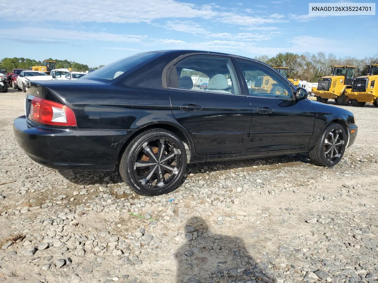 2003 Kia Optima Lx VIN: KNAGD126X35224701 Lot: 80145934