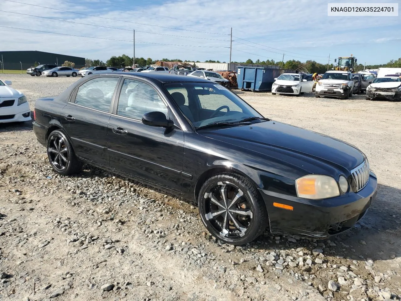 2003 Kia Optima Lx VIN: KNAGD126X35224701 Lot: 80145934