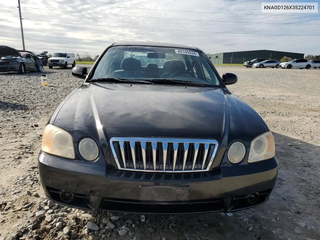 2003 Kia Optima Lx VIN: KNAGD126X35224701 Lot: 80145934