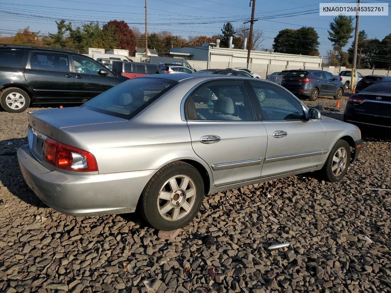 2004 Kia Optima Lx VIN: KNAGD126845352761 Lot: 78368614