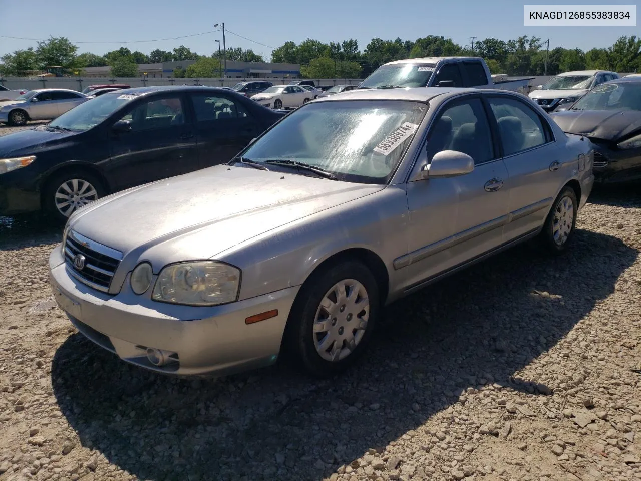 2005 Kia Optima Lx VIN: KNAGD126855383834 Lot: 58938974