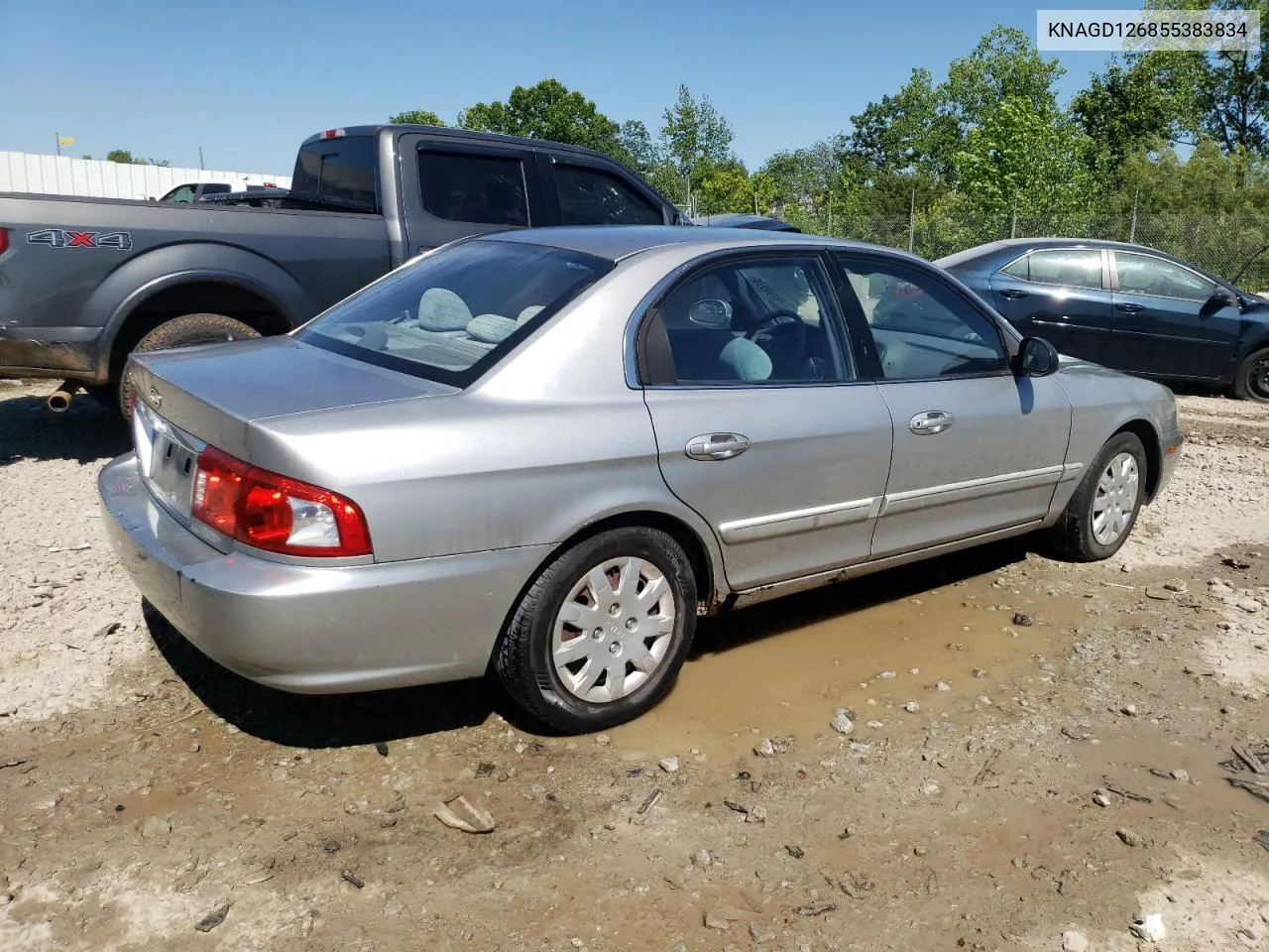 2005 Kia Optima Lx VIN: KNAGD126855383834 Lot: 58938974