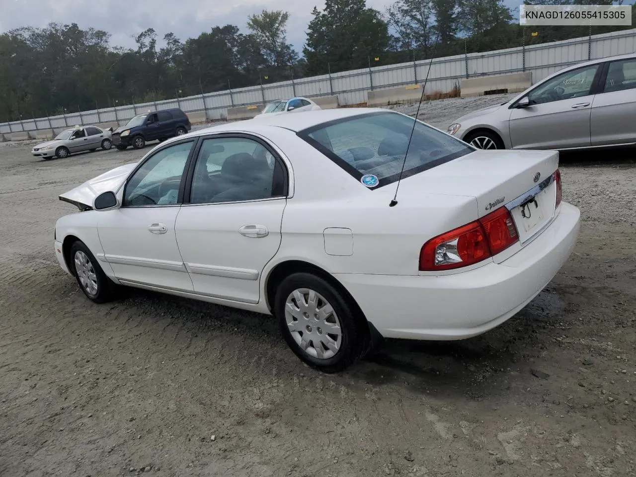 2005 Kia Optima Lx VIN: KNAGD126055415305 Lot: 73147414