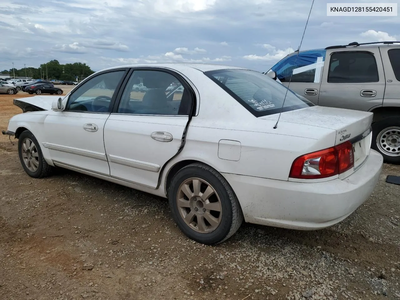 2005 Kia Optima Lx VIN: KNAGD128155420451 Lot: 73483414