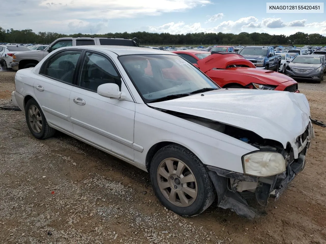 2005 Kia Optima Lx VIN: KNAGD128155420451 Lot: 73483414