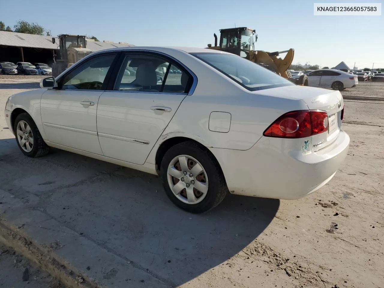 2006 Kia Optima Lx VIN: KNAGE123665057583 Lot: 75316334