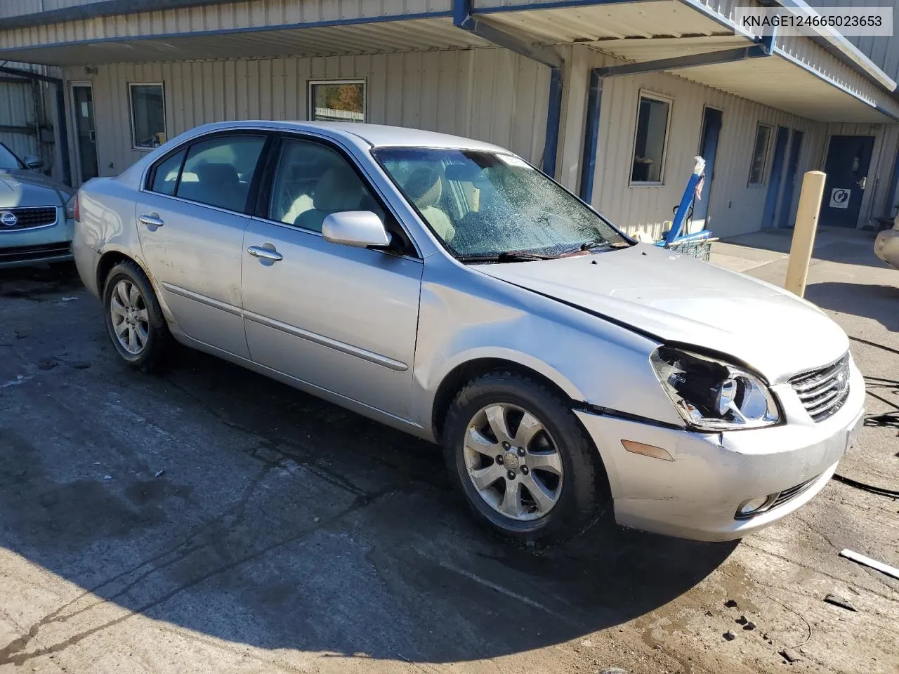 2006 Kia Optima Lx VIN: KNAGE124665023653 Lot: 76661854