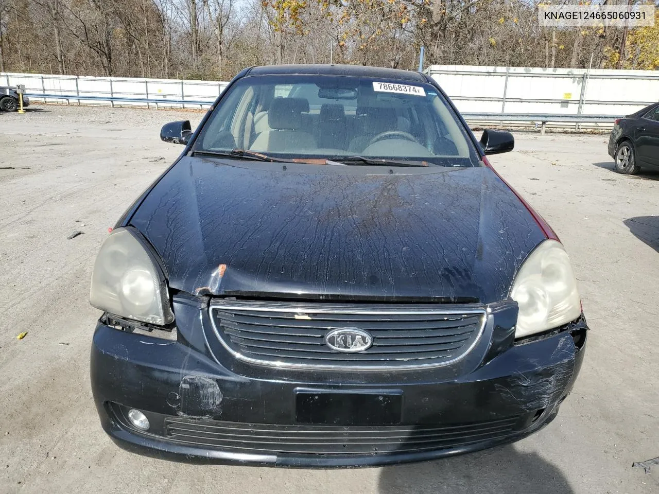 2006 Kia Optima Lx VIN: KNAGE124665060931 Lot: 78668374