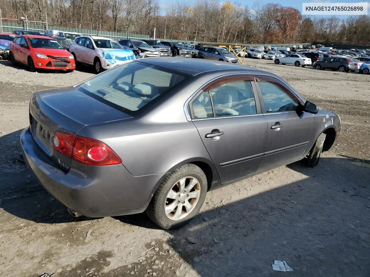 2006 Kia Optima Lx VIN: KNAGE124765026898 Lot: 79452324