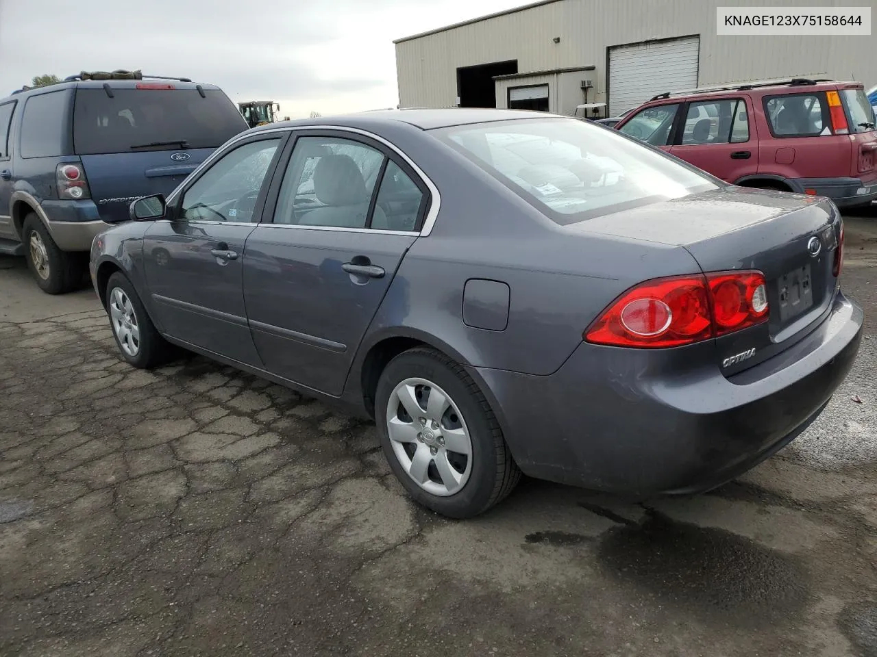 2007 Kia Optima Lx VIN: KNAGE123X75158644 Lot: 45948754