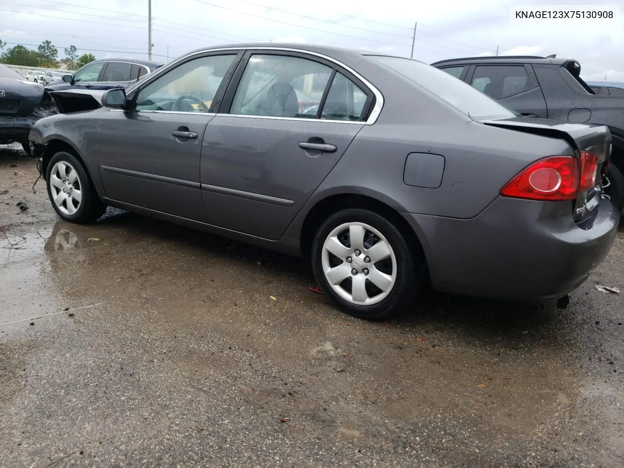 2007 Kia Optima Lx VIN: KNAGE123X75130908 Lot: 48105424