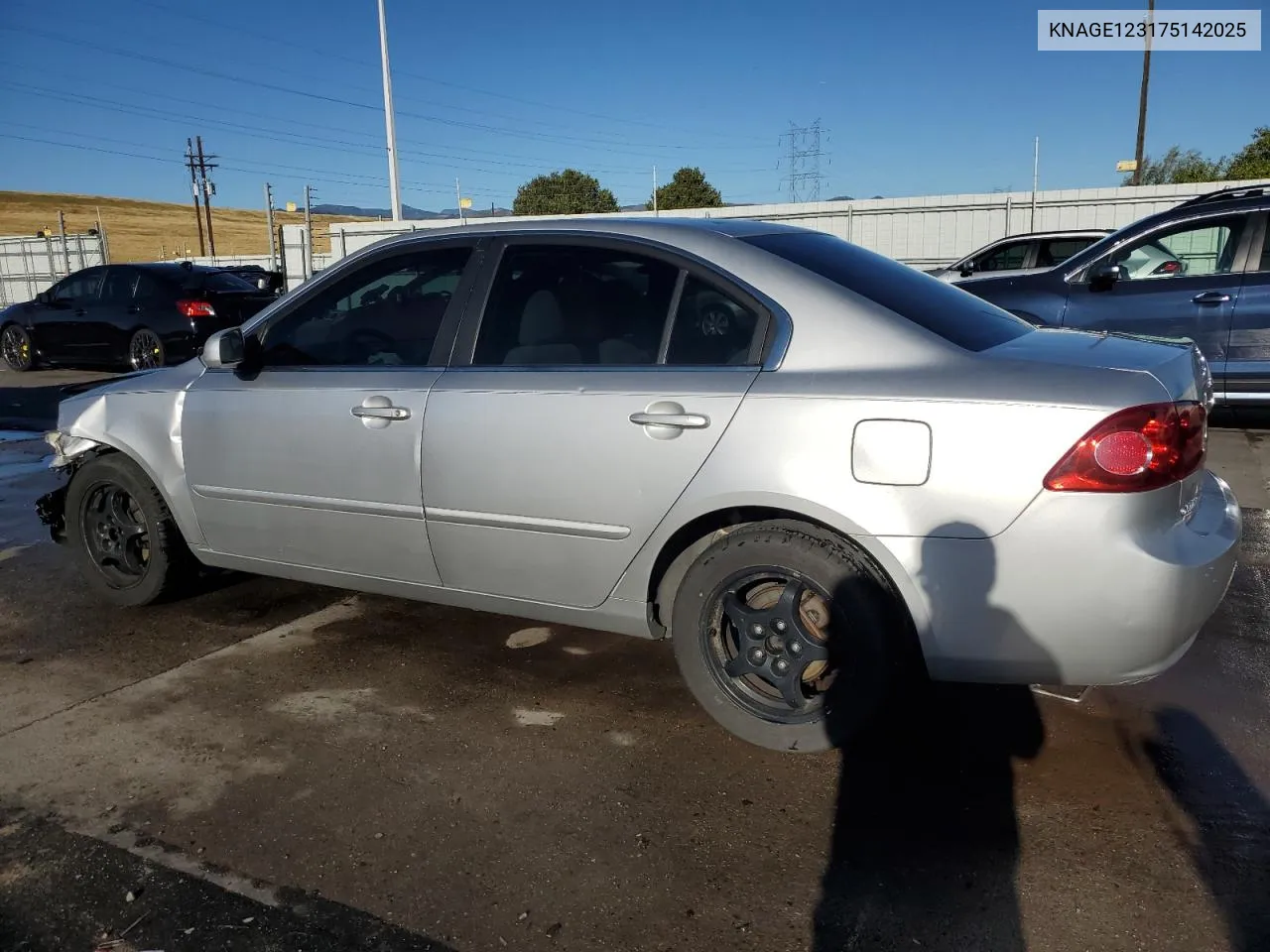 2007 Kia Optima Lx VIN: KNAGE123175142025 Lot: 72644664