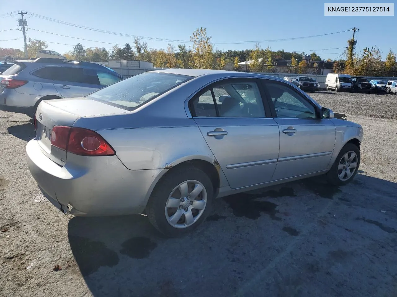 KNAGE123775127514 2007 Kia Optima Lx