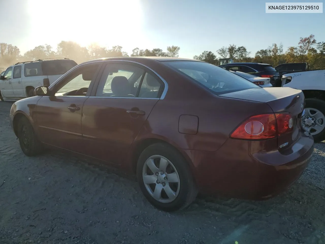 KNAGE123975129510 2007 Kia Optima Lx