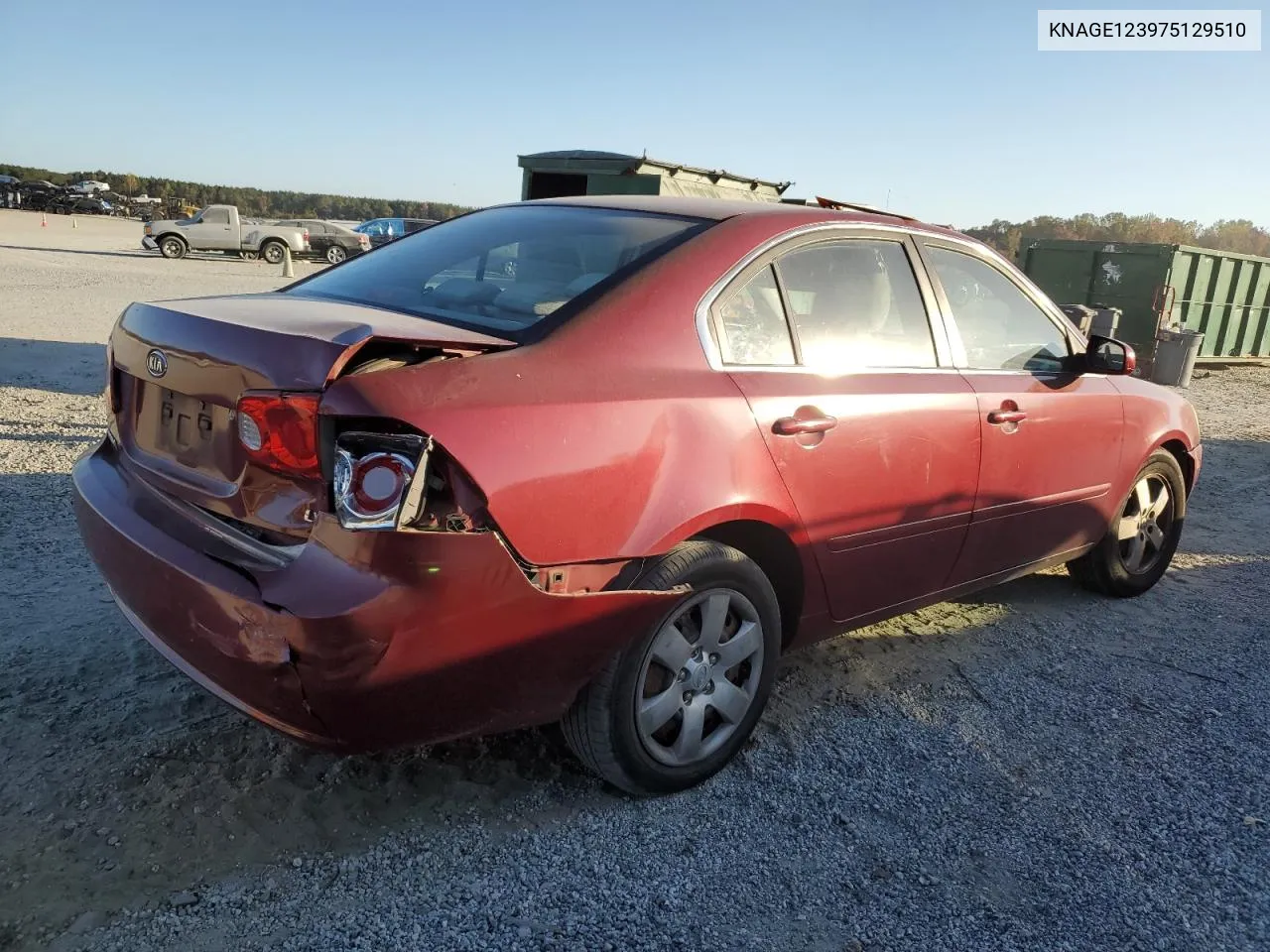 KNAGE123975129510 2007 Kia Optima Lx