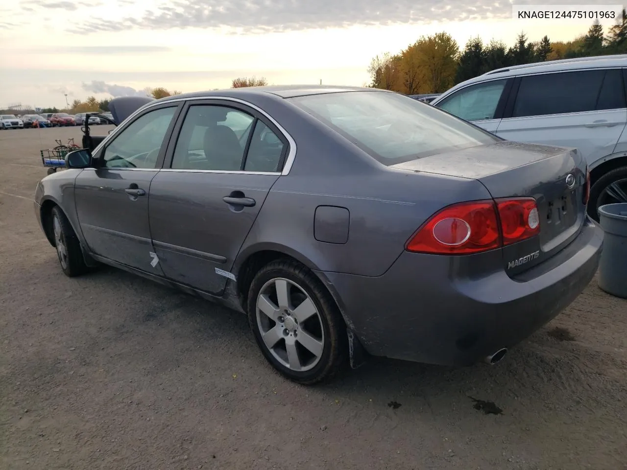 2007 Kia Optima Lx VIN: KNAGE124475101963 Lot: 77301964