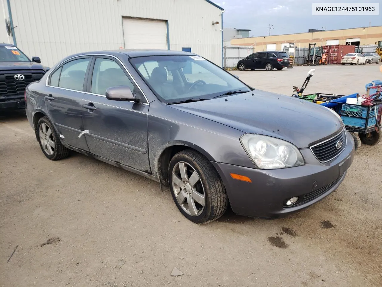 2007 Kia Optima Lx VIN: KNAGE124475101963 Lot: 77301964