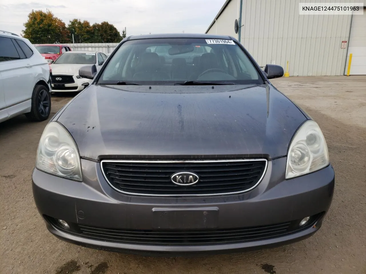 2007 Kia Optima Lx VIN: KNAGE124475101963 Lot: 77301964