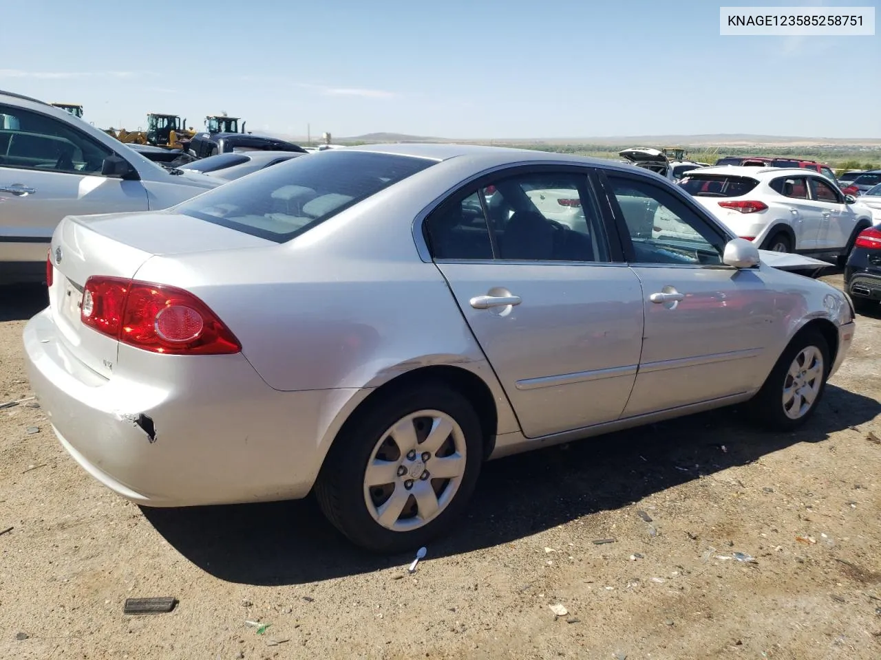 KNAGE123585258751 2008 Kia Optima Lx