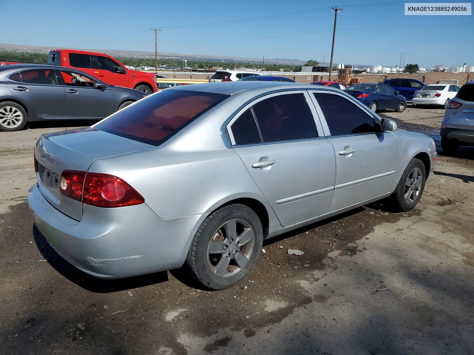 2008 Kia Optima Lx VIN: KNAGE123885249056 Lot: 67599144