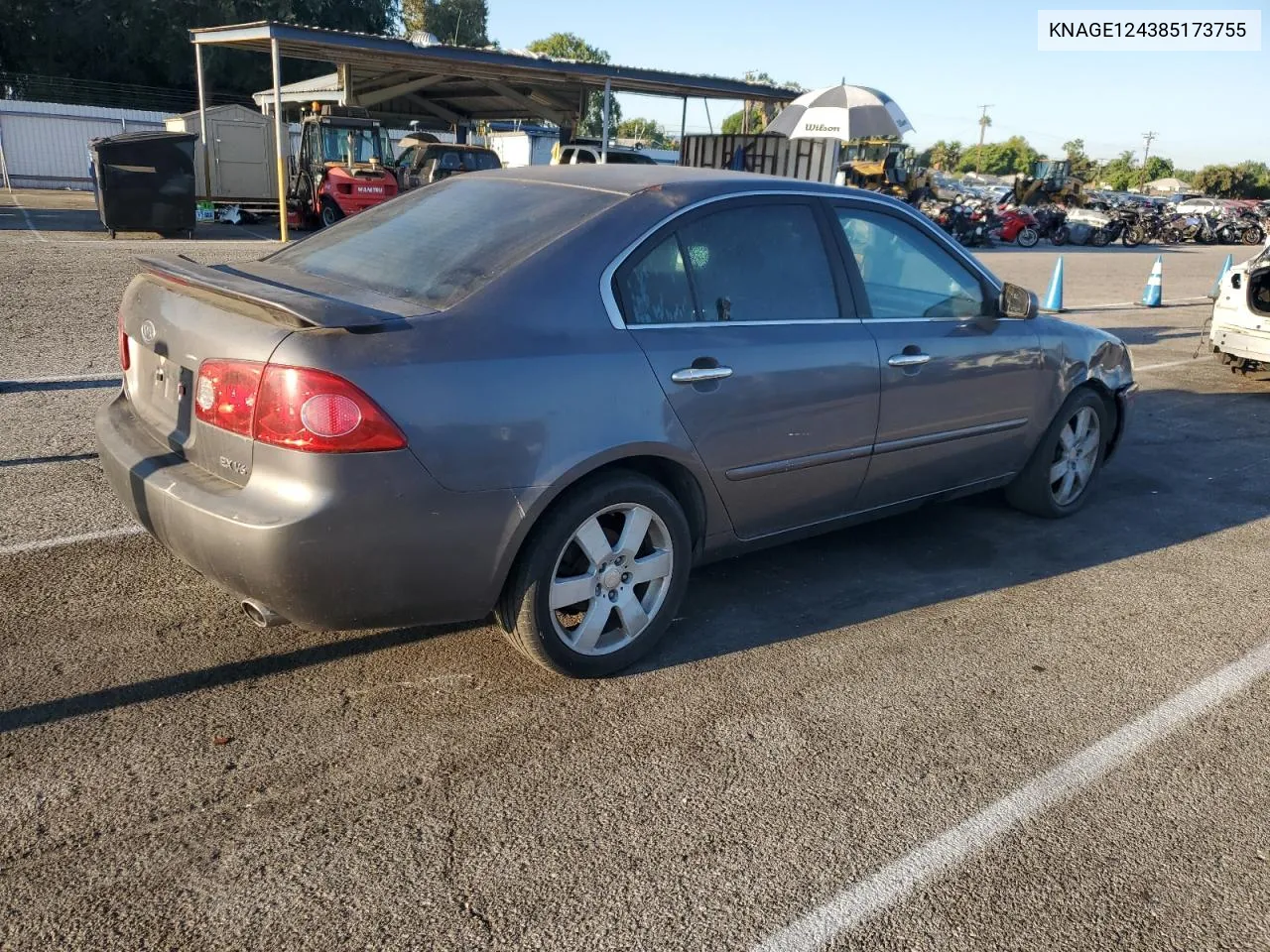 2008 Kia Optima Lx VIN: KNAGE124385173755 Lot: 69705994