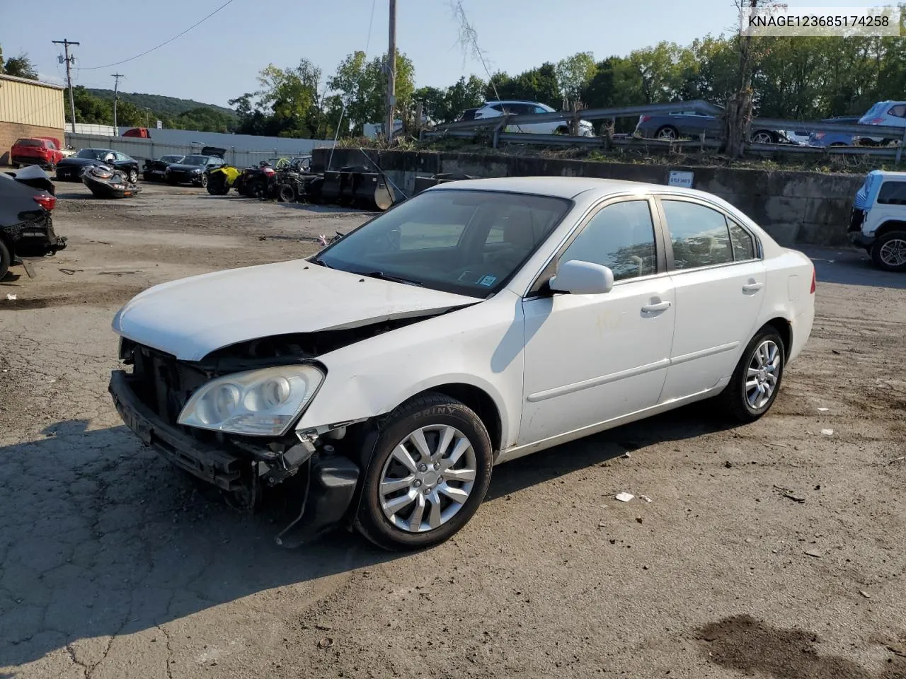 KNAGE123685174258 2008 Kia Optima Lx