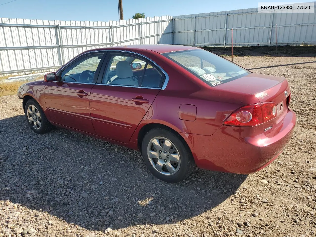 KNAGE123885177520 2008 Kia Optima Lx