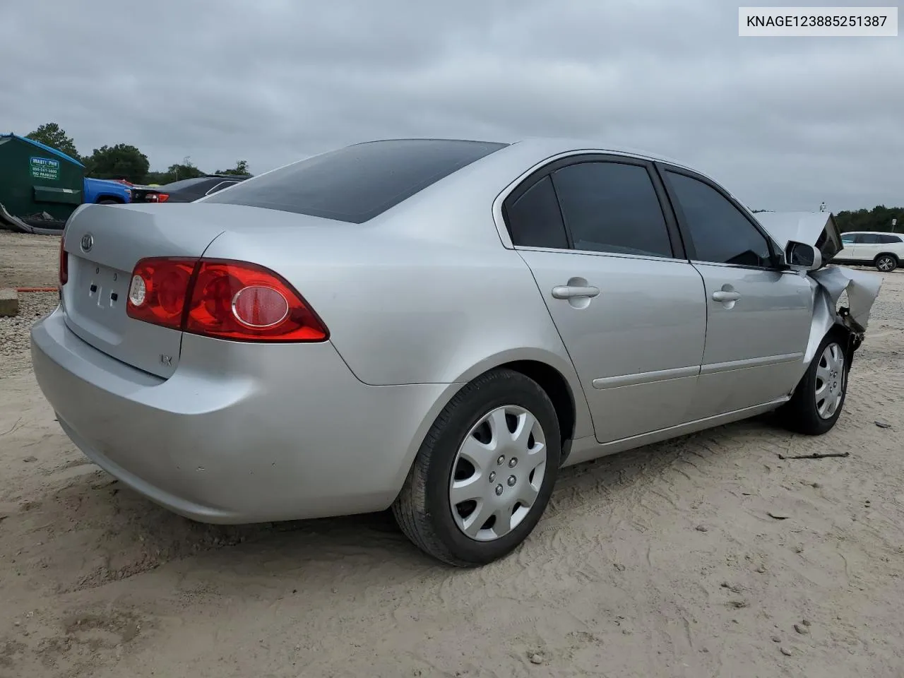 KNAGE123885251387 2008 Kia Optima Lx