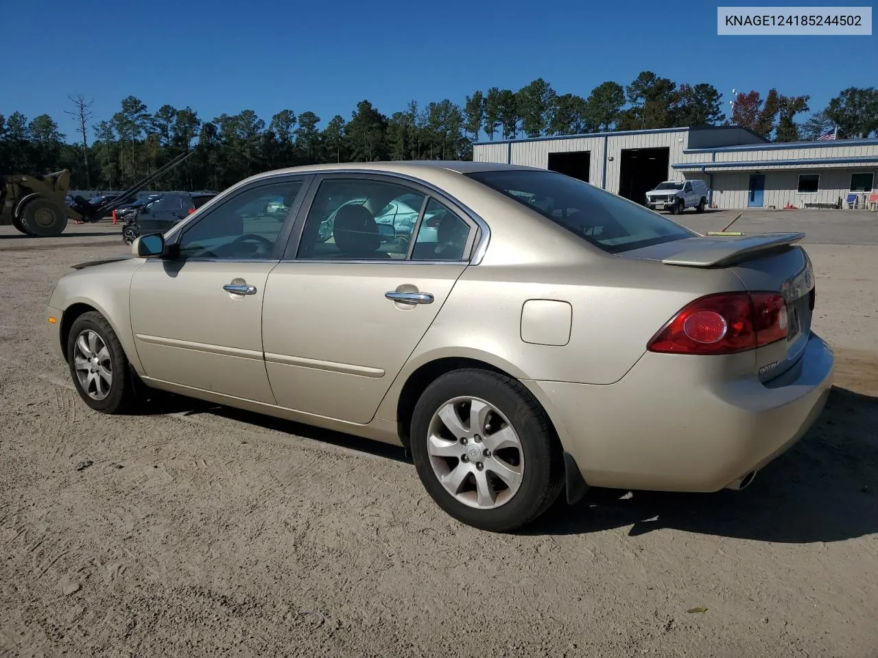 2008 Kia Optima Lx VIN: KNAGE124185244502 Lot: 77316264