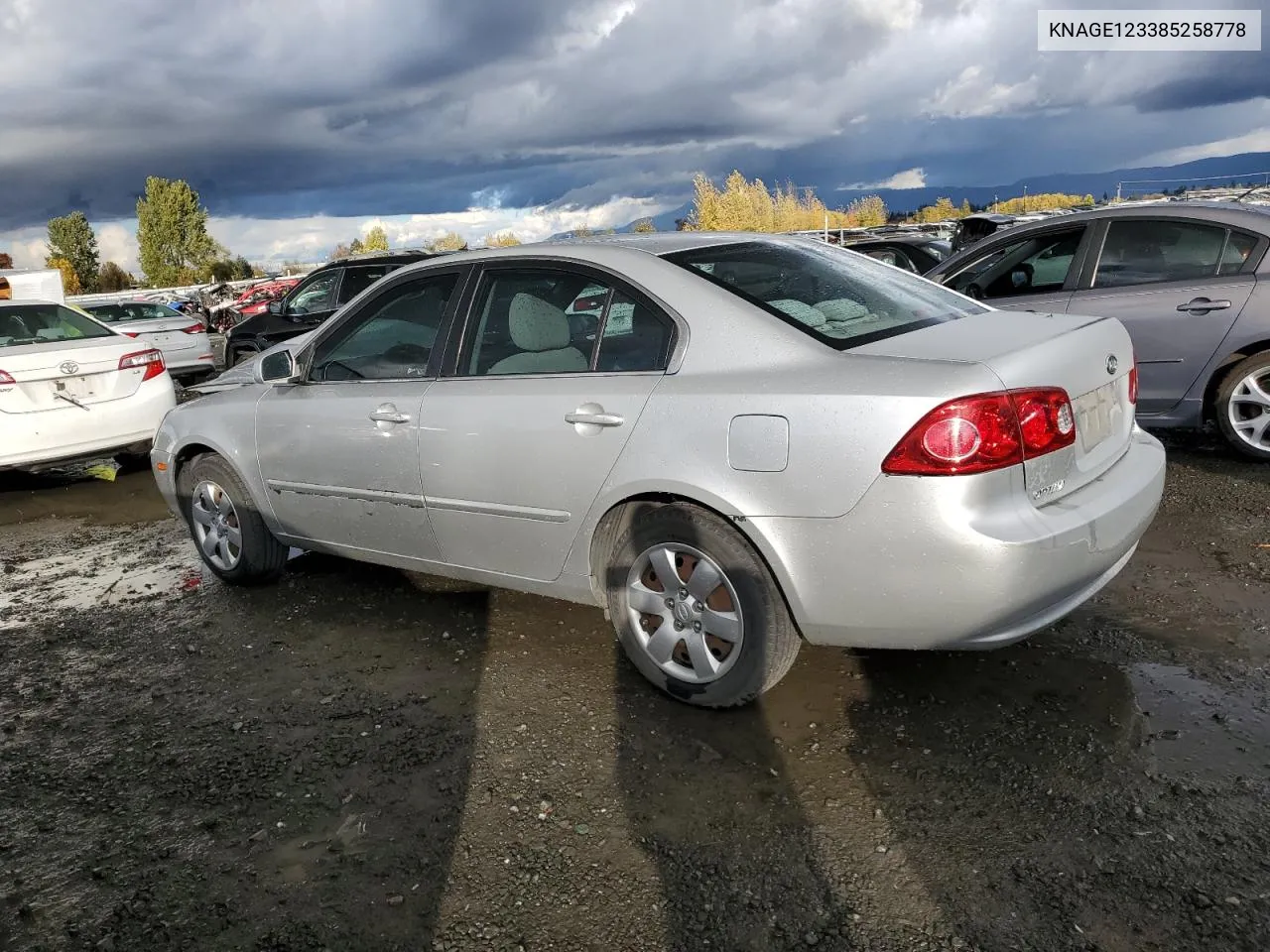 KNAGE123385258778 2008 Kia Optima Lx