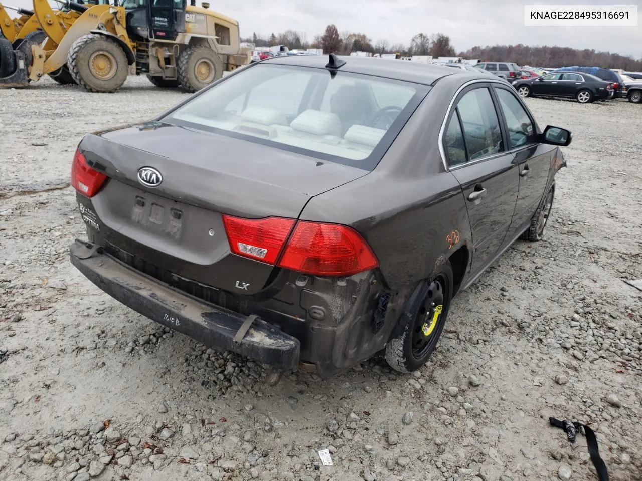 KNAGE228495316691 2009 Kia Optima Lx