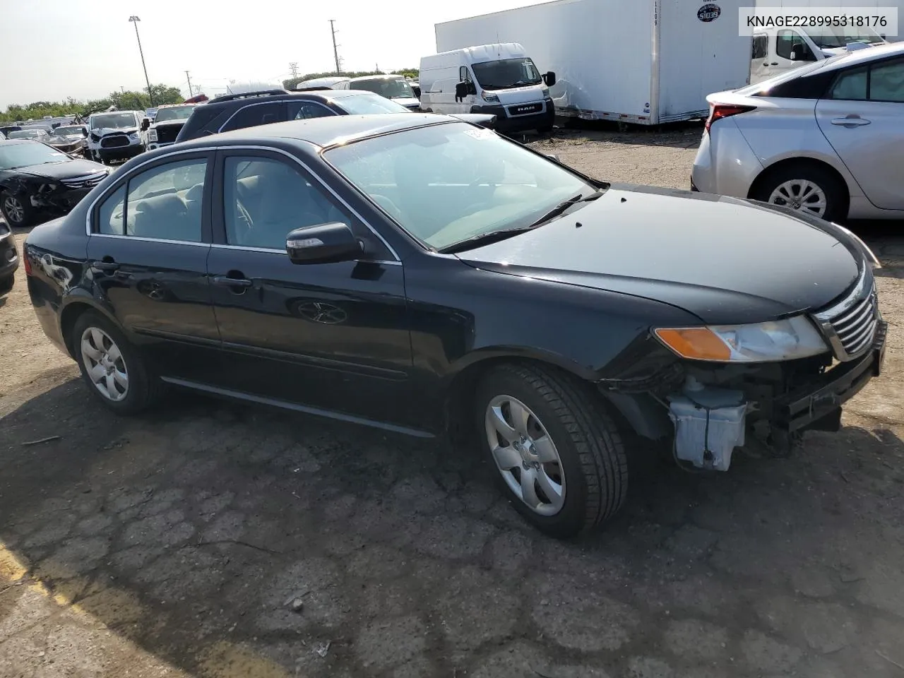 2009 Kia Optima Lx VIN: KNAGE228995318176 Lot: 68475324