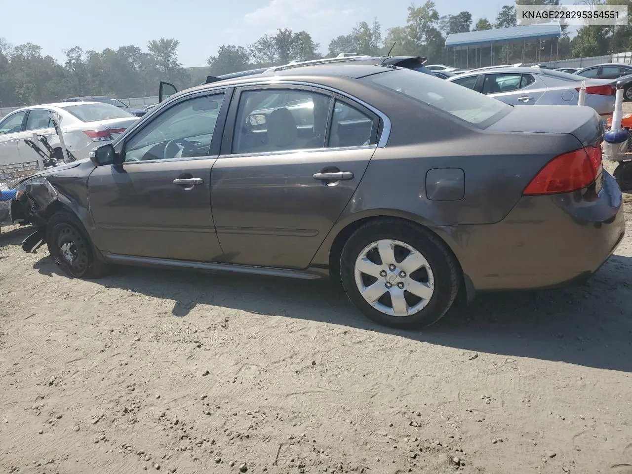 KNAGE228295354551 2009 Kia Optima Lx