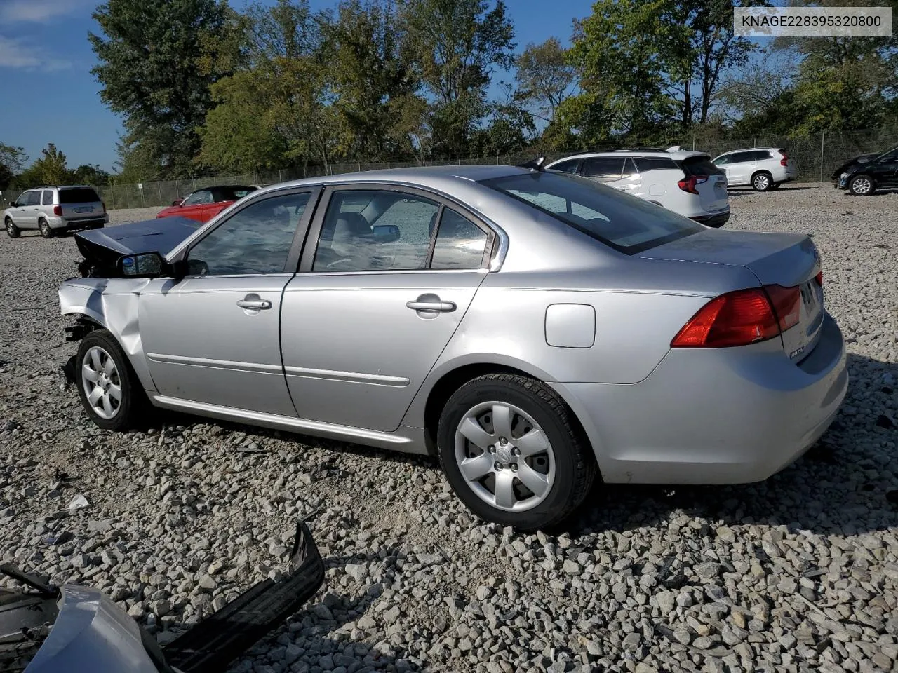 2009 Kia Optima Lx VIN: KNAGE228395320800 Lot: 72043224