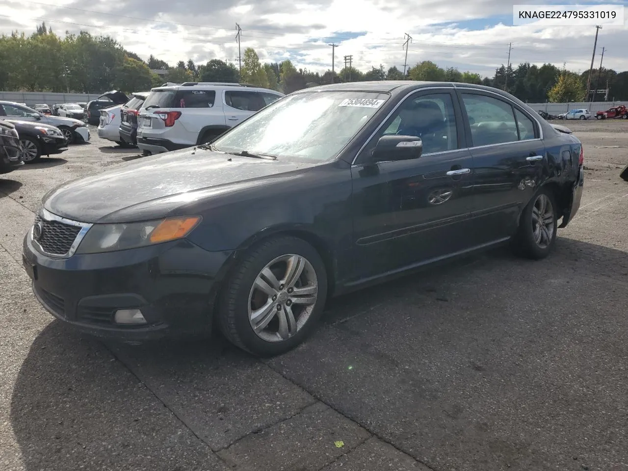 2009 Kia Optima Lx VIN: KNAGE224795331019 Lot: 75304894