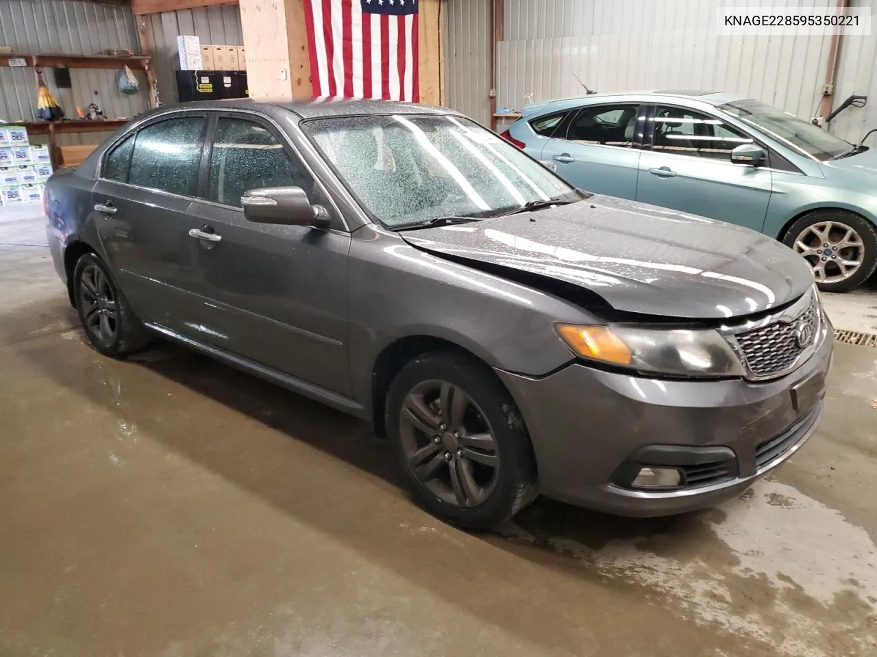 2009 Kia Optima Lx VIN: KNAGE228595350221 Lot: 76000444